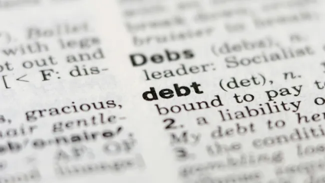 debt in dictionary